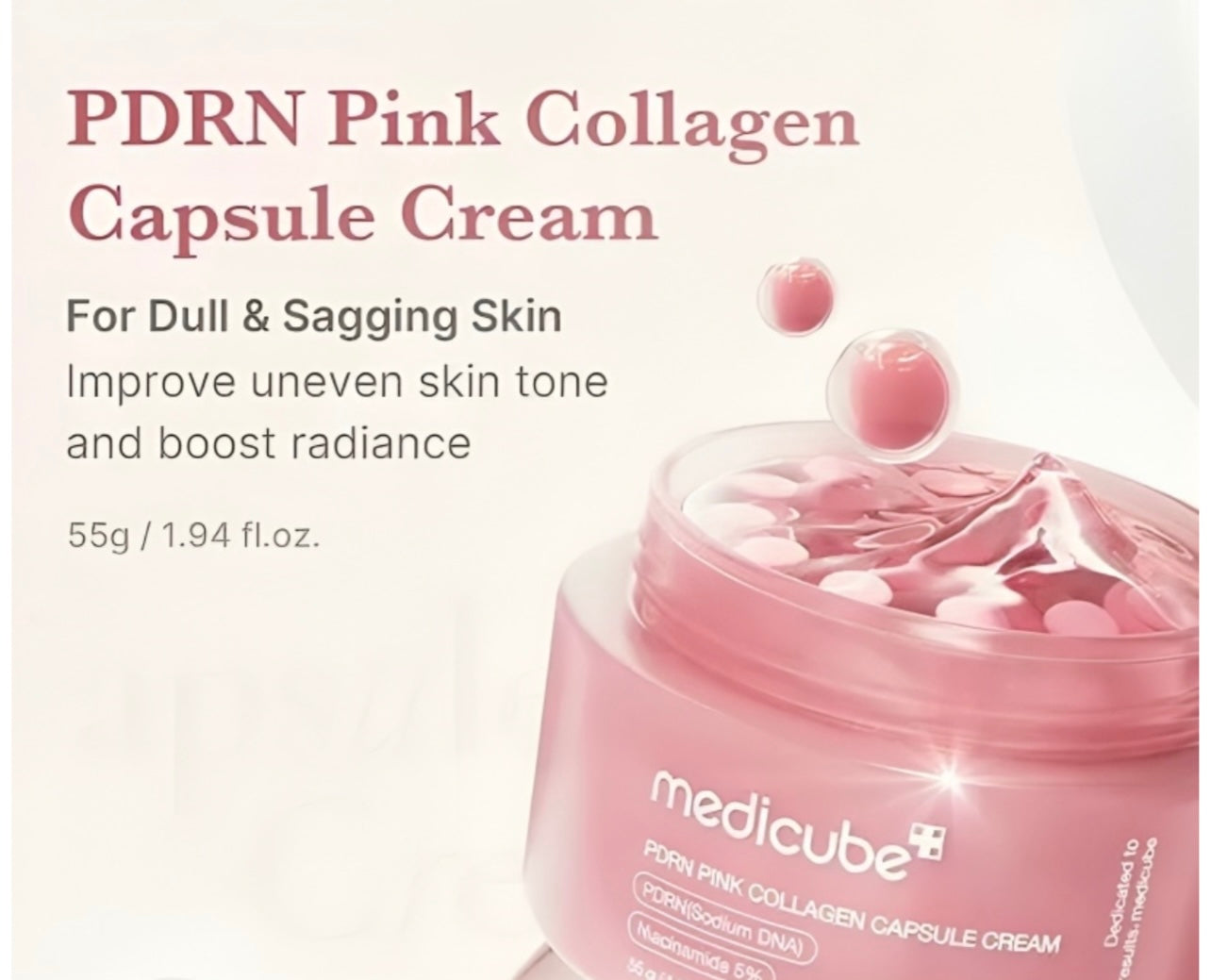 Medicube PDRN Pink Collagen Capsule Cream (55g)