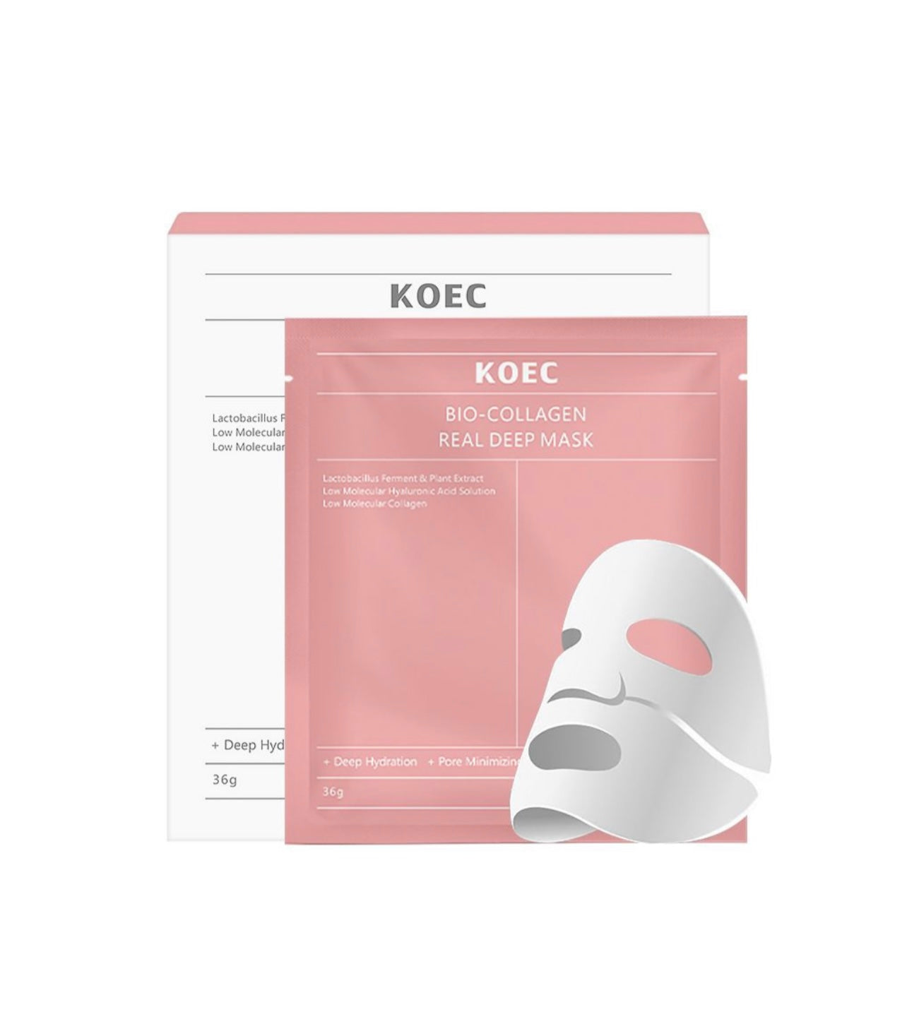 KOEC 4 Piece Collagen Penetrating Facial Mask Set
