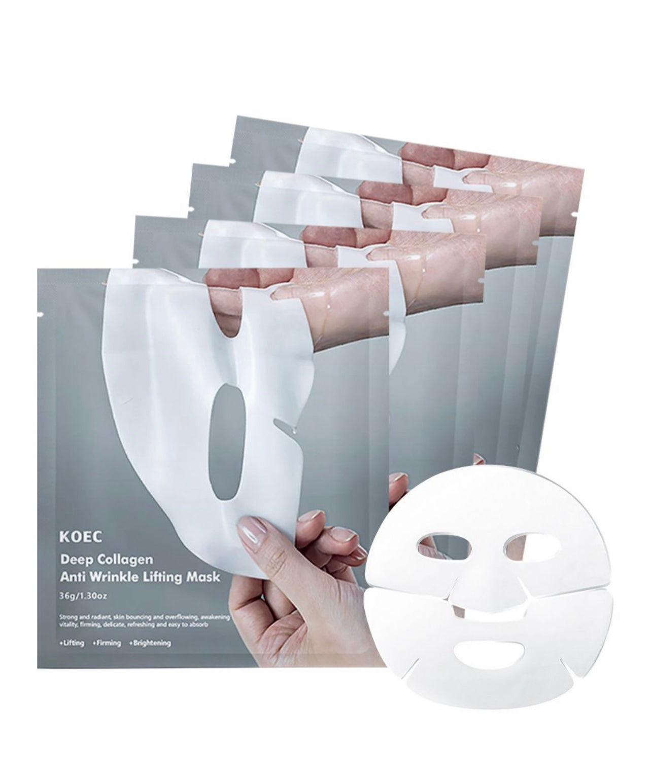 KOEC Deep Collagen Anti-Wrinkle Lifting Overnight Facial Sheet Mask