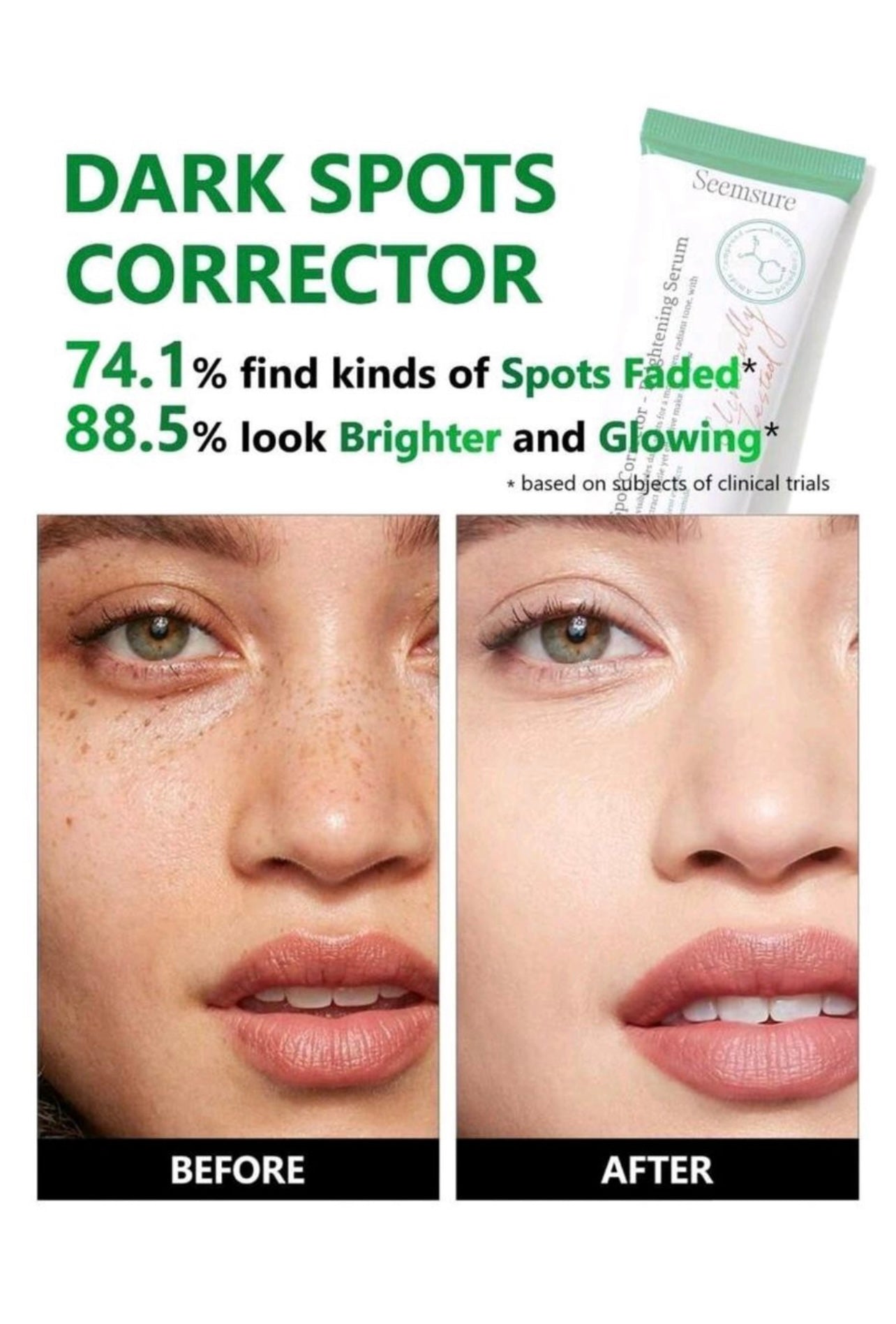 Seemsure Dark Spots Corrector Brightening Face Serum - 50ml